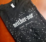 Neither/nor T-Shirt (glow in the dark ink!)